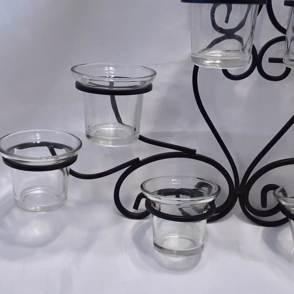 Eight Votive Candle Holder Wall Sconce - Picture 2 of 5